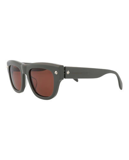 Alexander McQueen Square-Frame Recycled Acetate Sunglasses