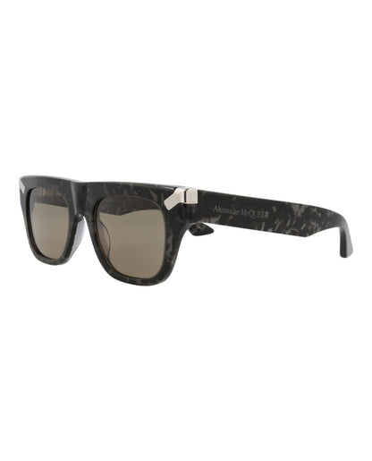 Alexander McQueen Square-Frame Recycled Acetate Sunglasses