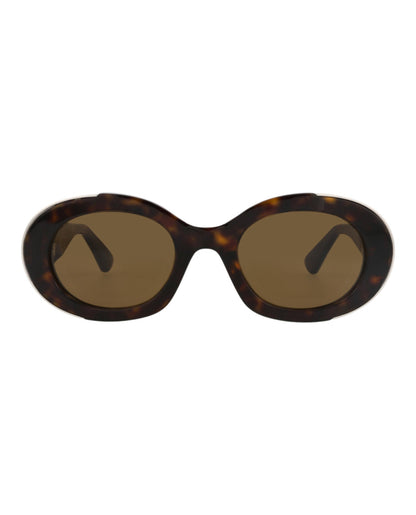 Alexander McQueen Round-Frame Recycled Acetate Sunglasses