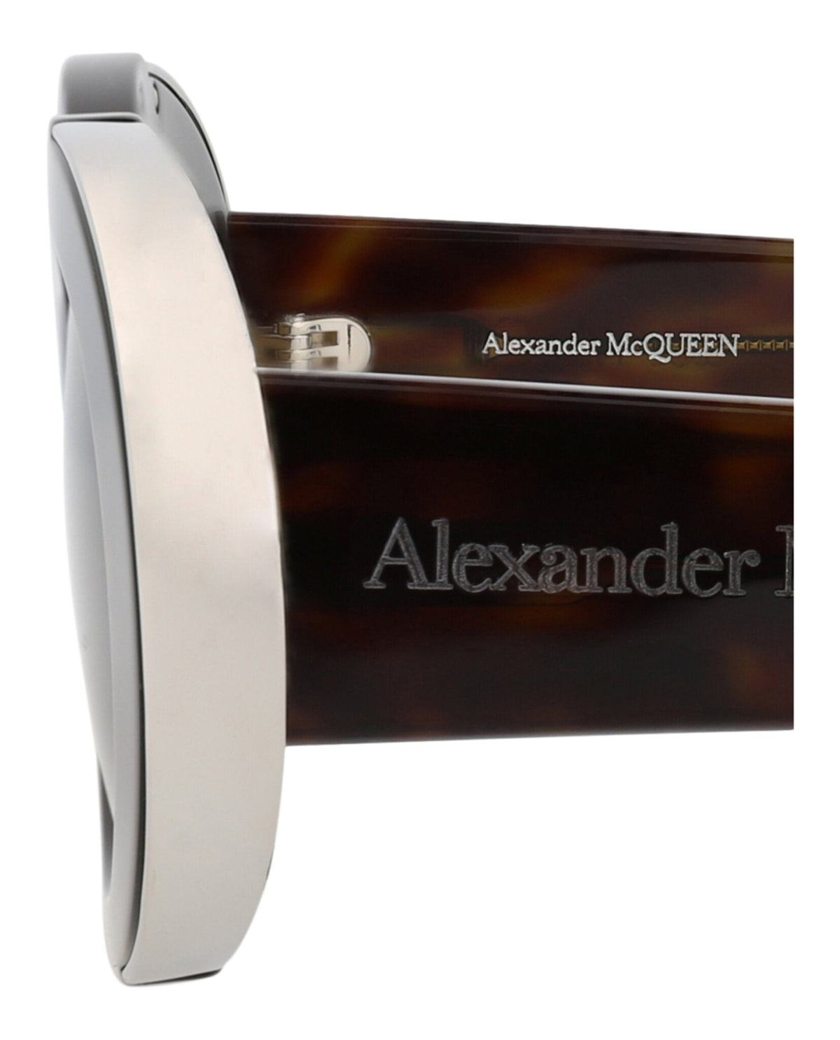 Alexander McQueen Round-Frame Recycled Acetate Sunglasses