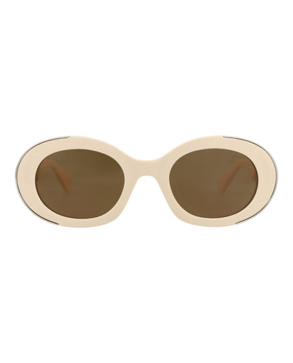 Alexander McQueen Round-Frame Recycled Acetate Sunglasses