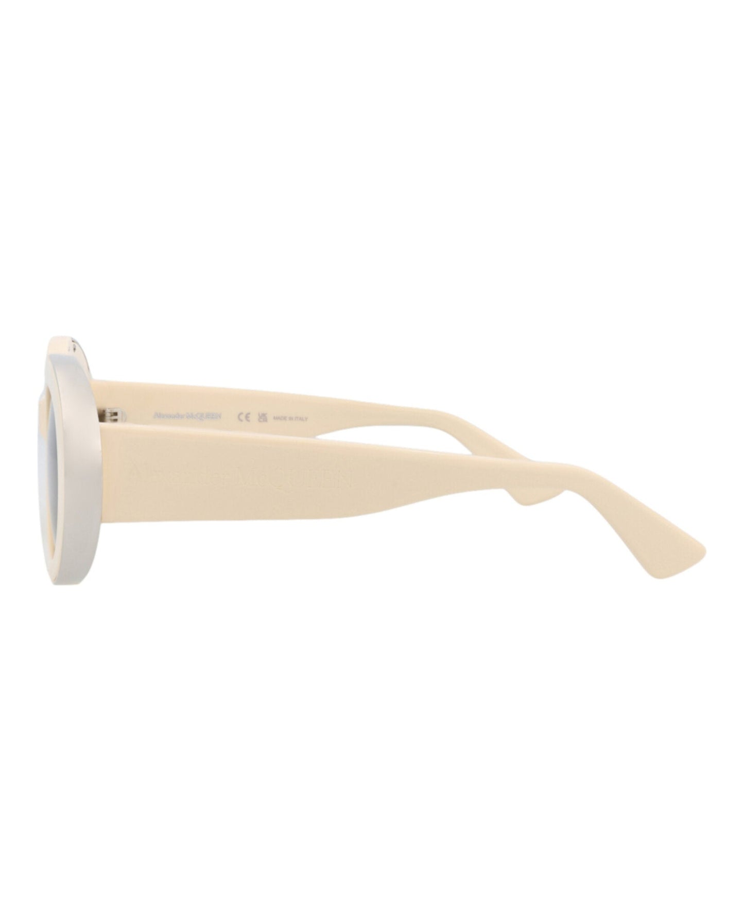 Alexander McQueen Round-Frame Recycled Acetate Sunglasses