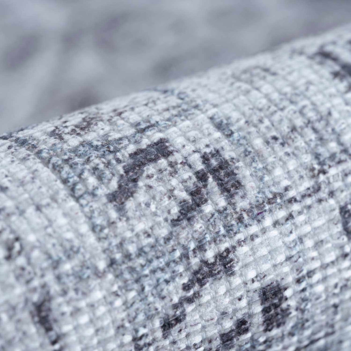 Barny Gray Denim Washable Rug - Clearance