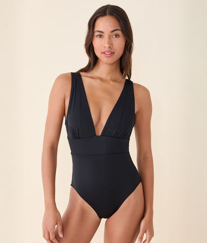 The Mykonos One Piece - Flat - Black - Long Torso