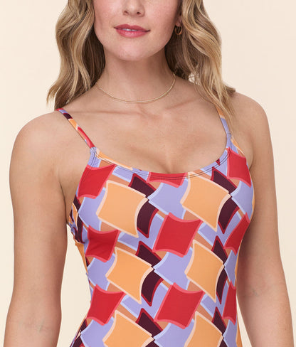 The Amalfi One Piece - Eco Nylon - Mod Geo - Classic