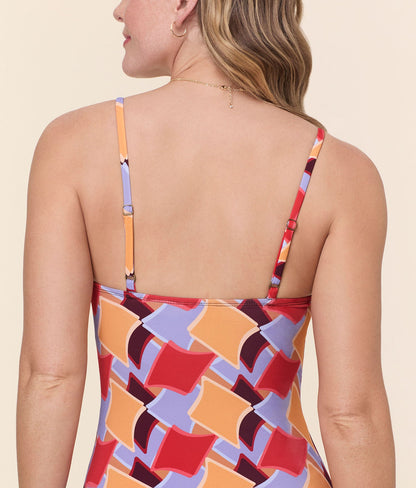 The Amalfi One Piece - Eco Nylon - Mod Geo - Classic