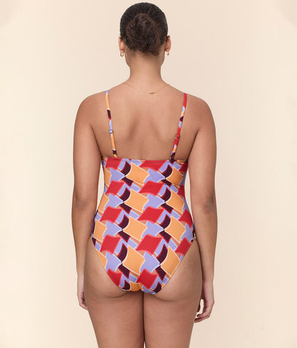 The Amalfi One Piece - Eco Nylon - Mod Geo - Classic