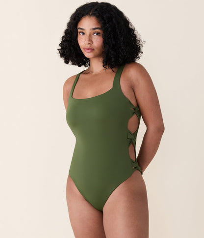 The Lucia One Piece - Eco Nylon - Clover - Classic