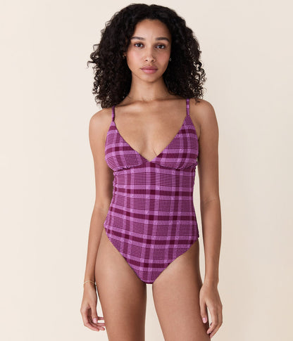 The Lanikai One Piece - Plaid - Crocus Plaid - Classic