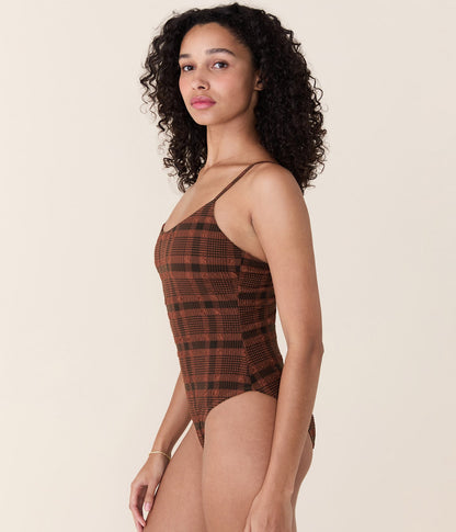 The Amalfi One Piece - Plaid - Sierra Plaid - Long Torso