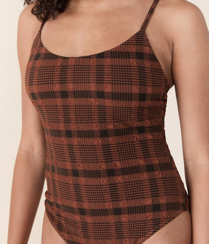 The Amalfi One Piece - Plaid - Sierra Plaid - Long Torso