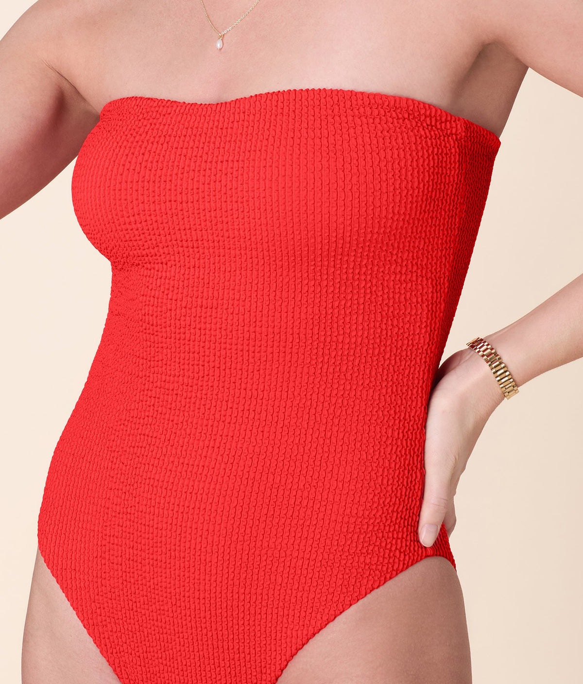 The Kauai One Piece - Seersucker - Firecracker - Long Torso
