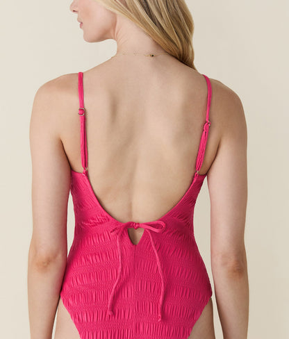 The Lucaya One Piece - Smocked - Bright Begonia - Classic