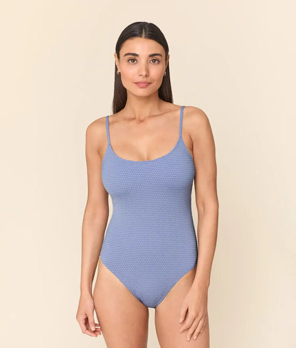 The Amalfi One Piece - Polka Dot - Wisteria - Classic
