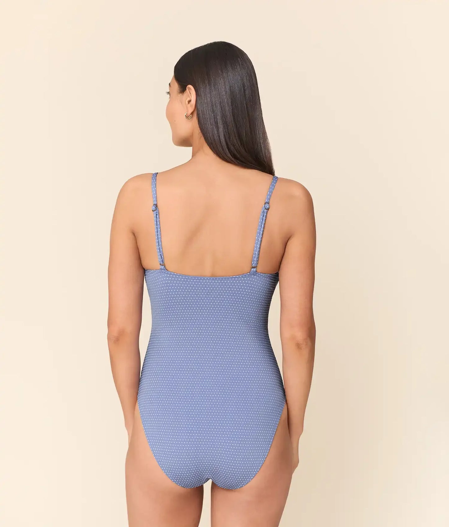 The Amalfi One Piece - Polka Dot - Wisteria - Classic