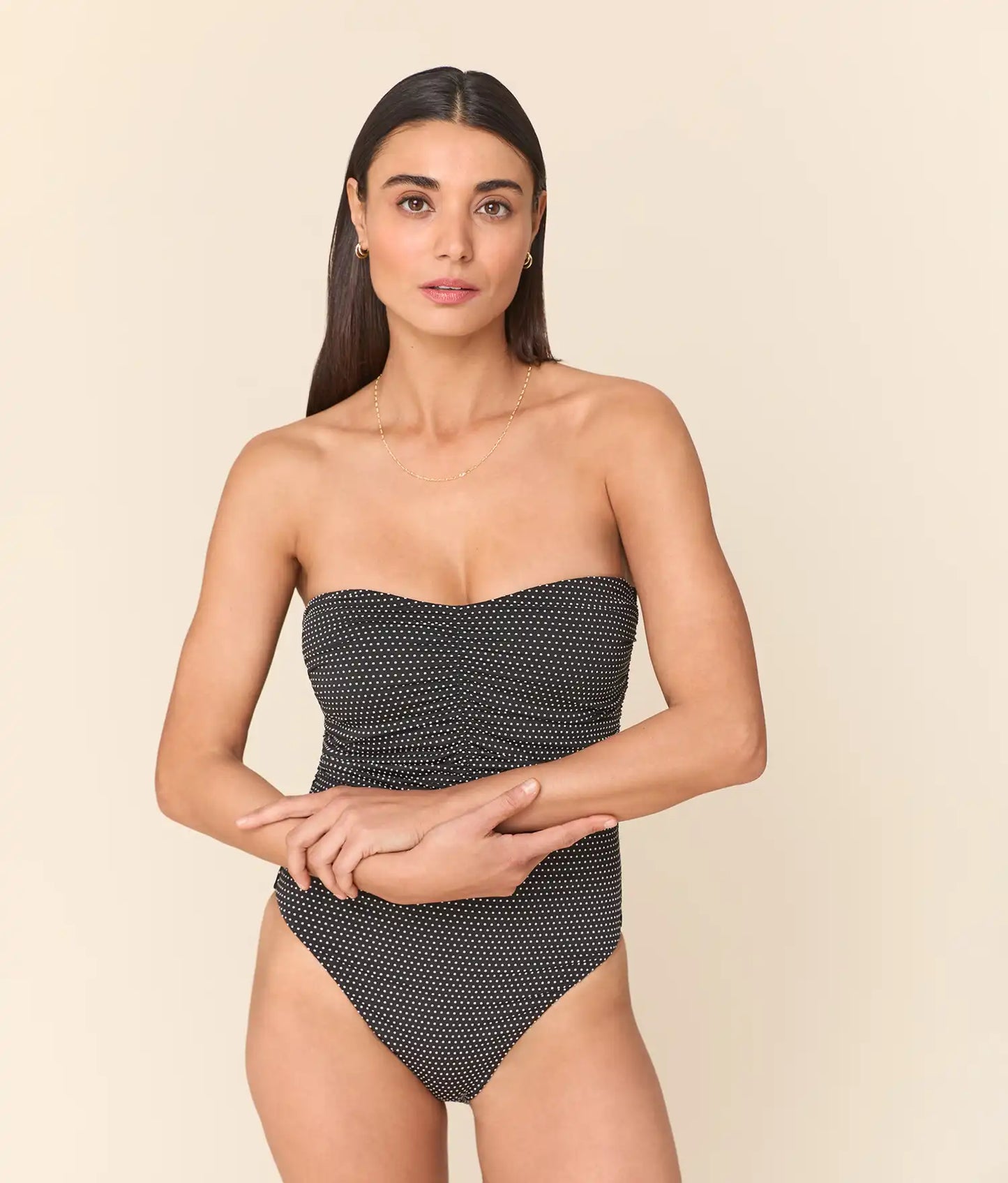 The Pana One Piece - Polka Dot - Black Dot - Long Torso