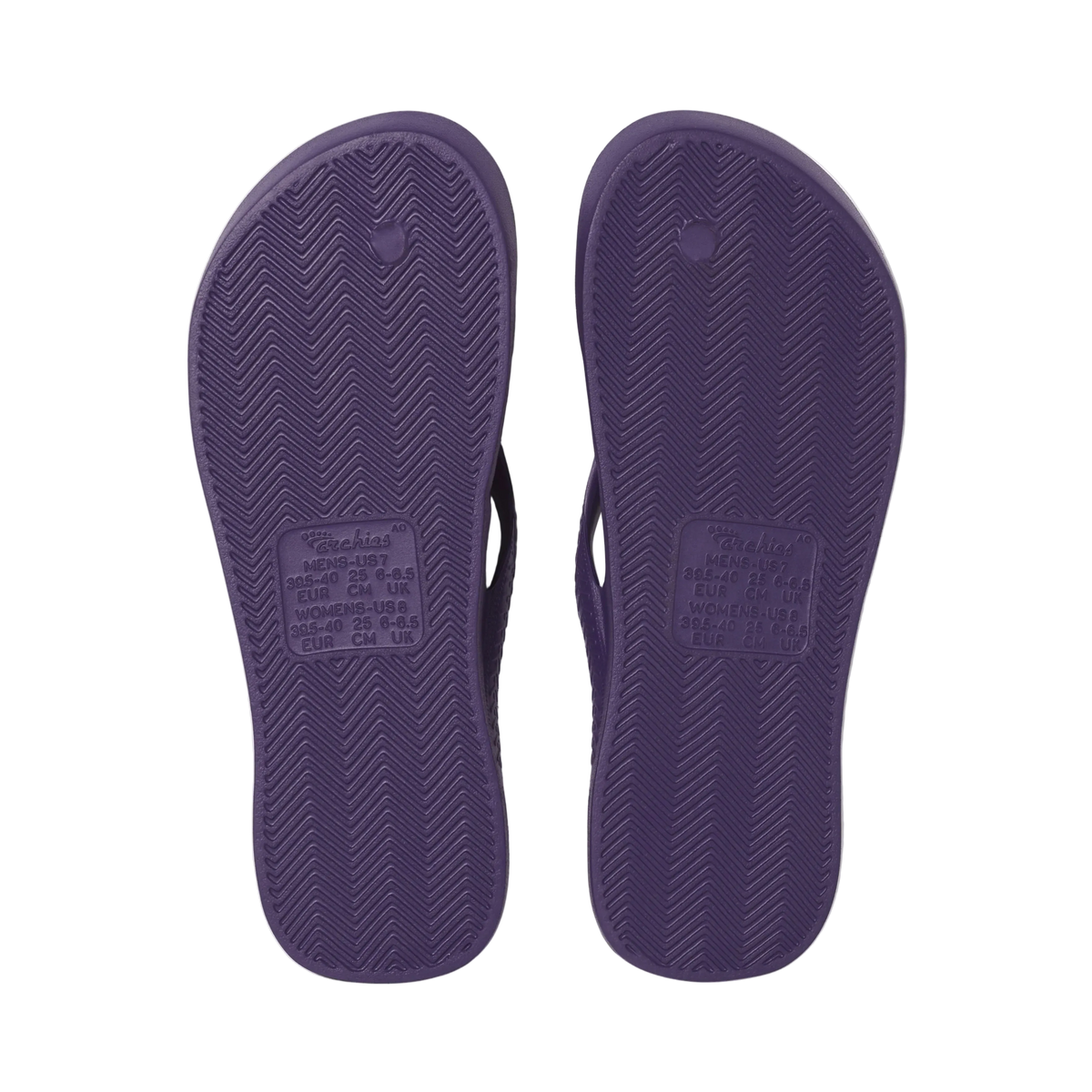 Archies Arch Support Flip Flops - Acai Purple