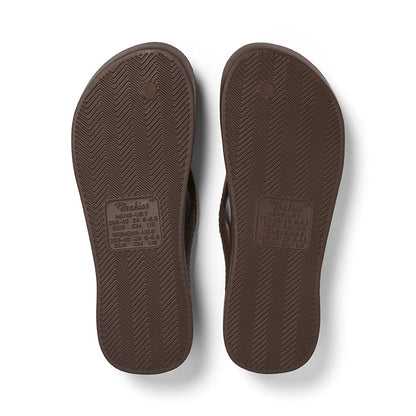 Archies Arch Support Flip Flops - Brown