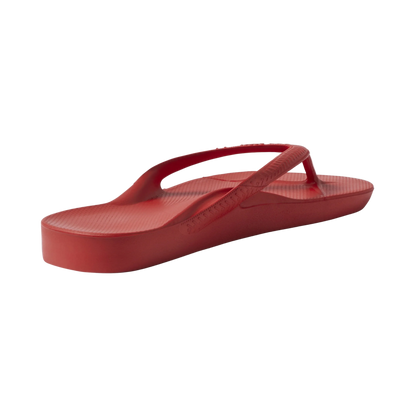Archies Arch Support Flip Flops - Chili Red