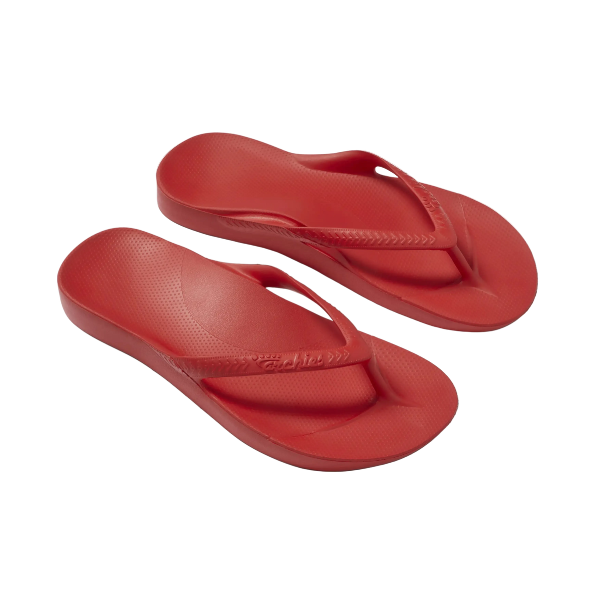 Archies Arch Support Flip Flops - Chili Red