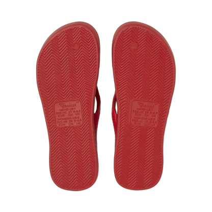 Archies Arch Support Flip Flops - Chili Red