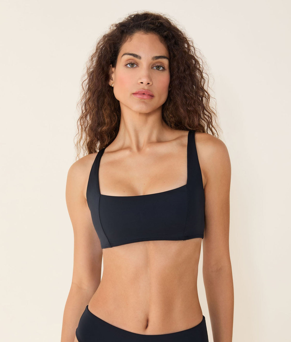 The Havana Bikini Top - Flat - Black