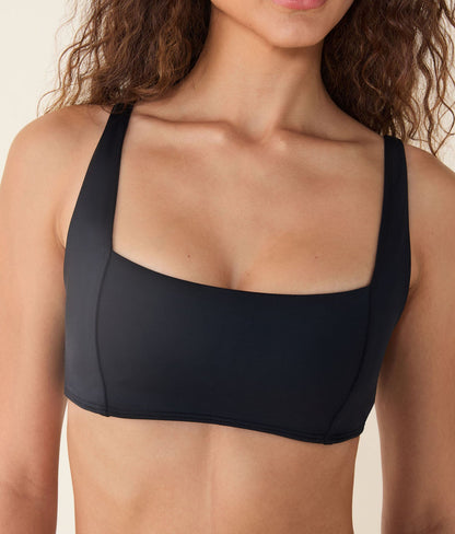 The Havana Bikini Top - Flat - Black