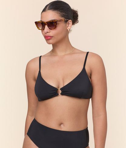 The Bonita Bikini Top - Eco Nylon - Black