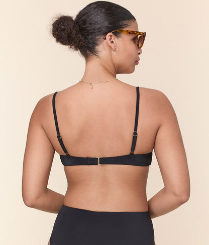 The Bonita Bikini Top - Eco Nylon - Black
