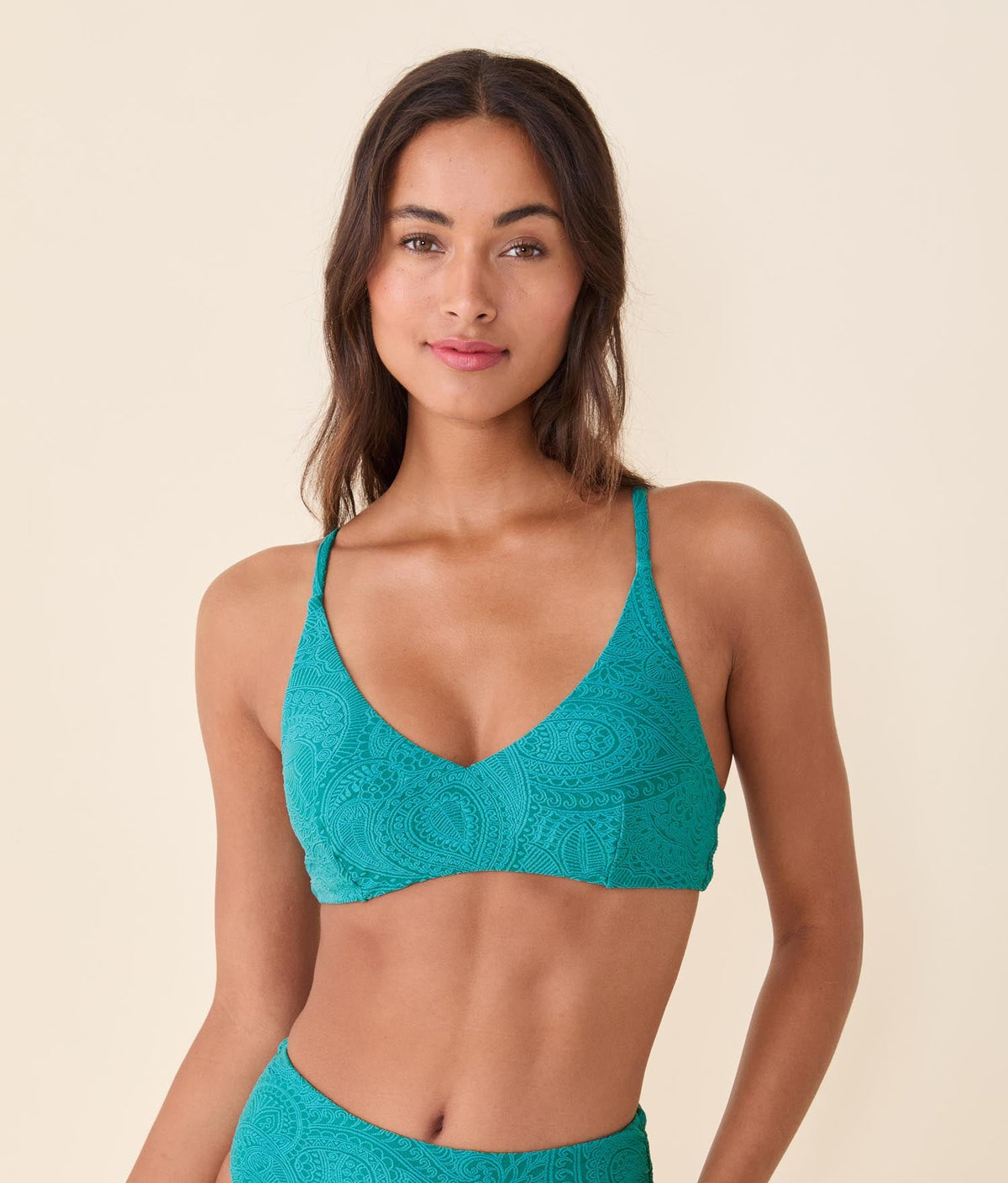 The Ohana Bikini Top - Paisley - Oasis
