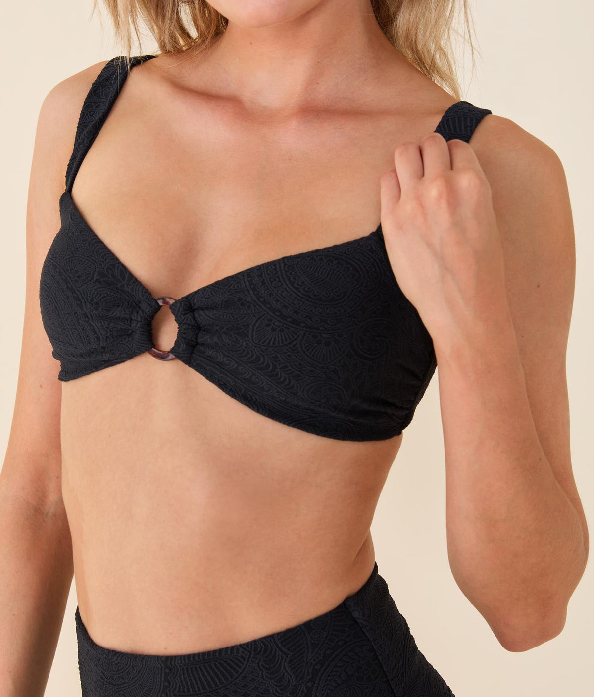 The Lori Bikini Top - Paisley - Black Paisley