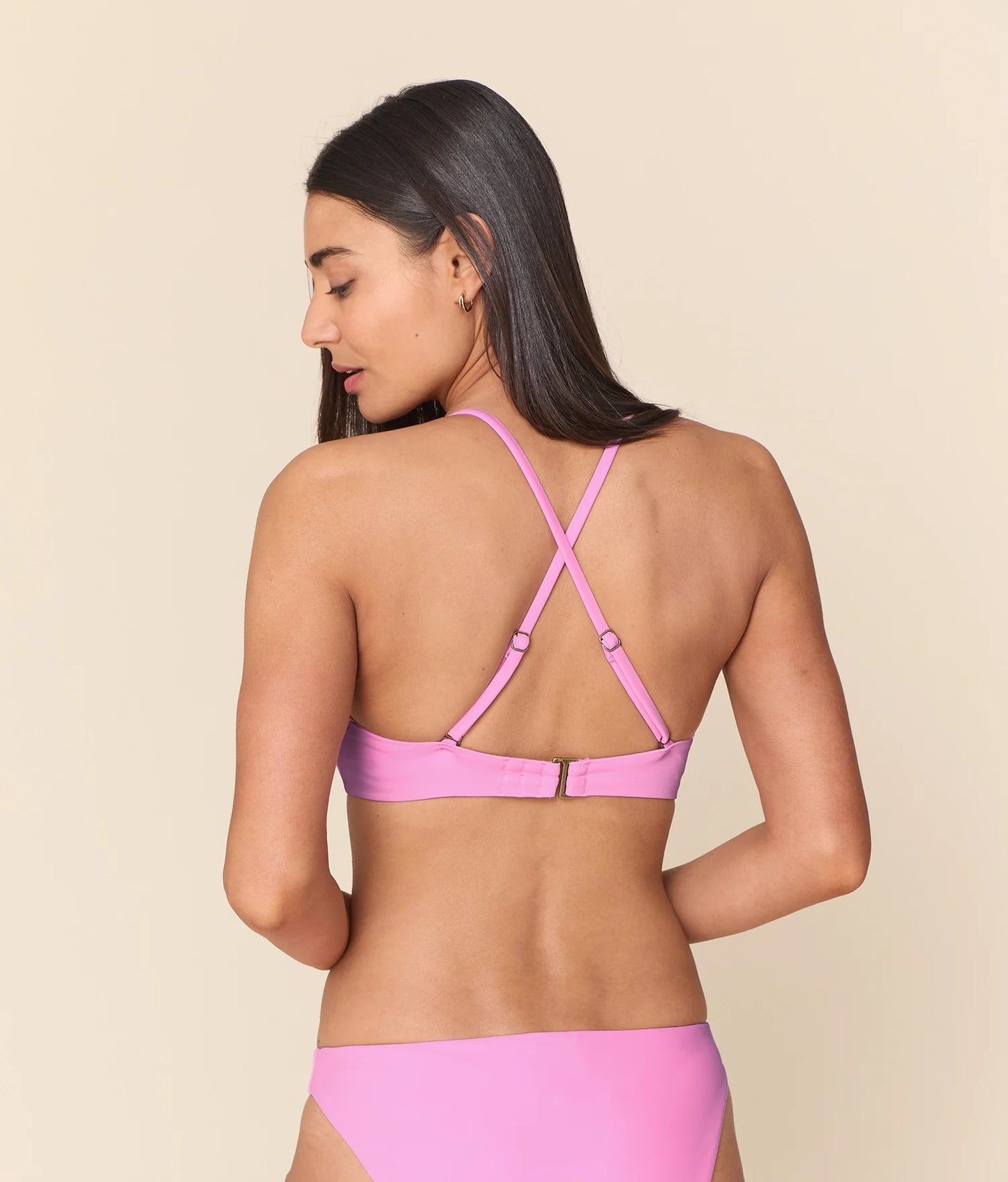The Essex Bikini Top - Eco Nylon - Rosebloom