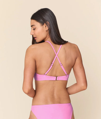 The Essex Bikini Top - Eco Nylon - Rosebloom