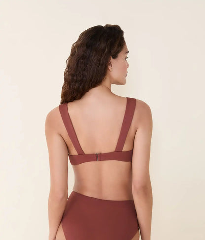 The Sahara Bikini Top - Eco Nylon - Caramel