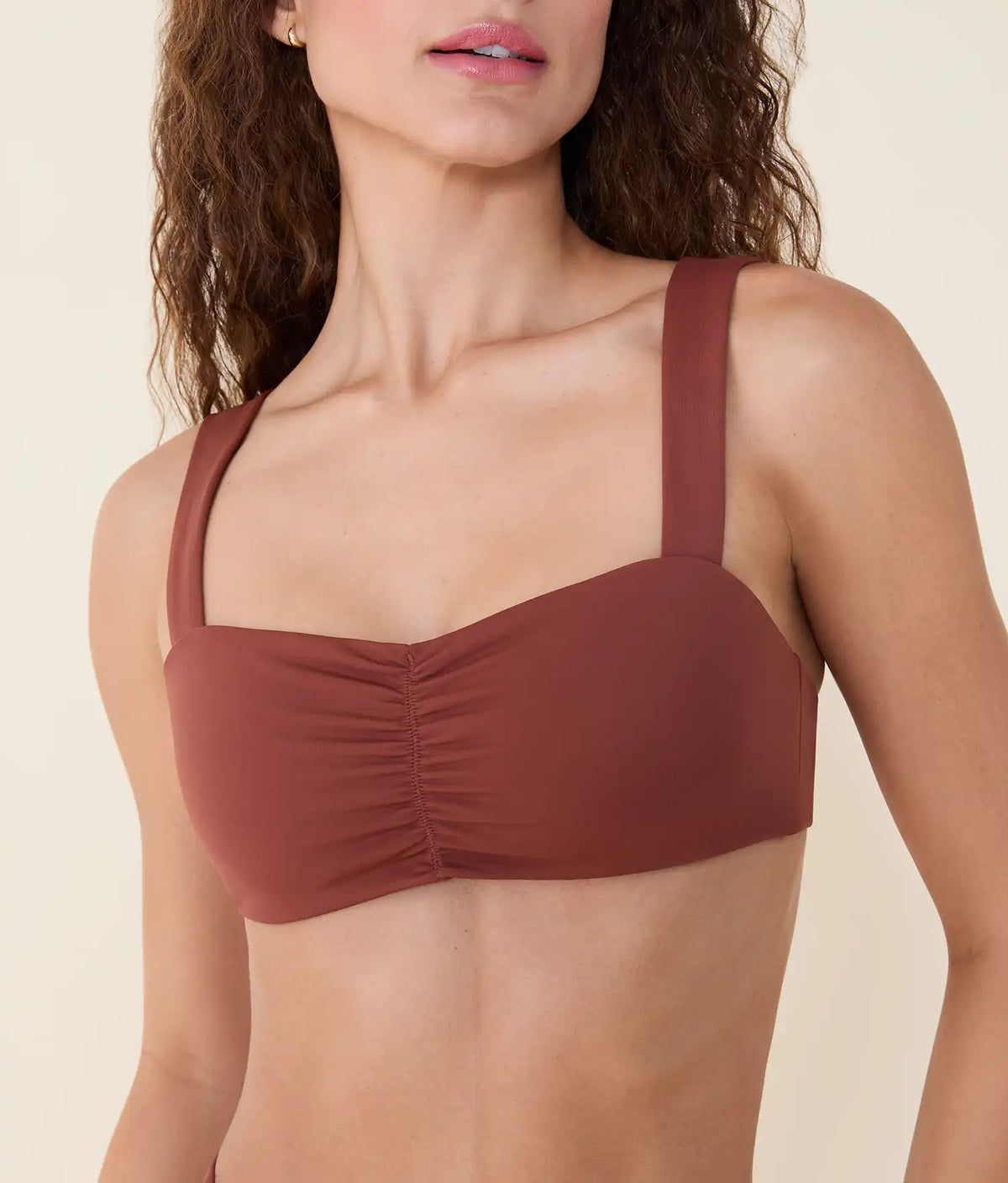 The Sahara Bikini Top - Eco Nylon - Caramel