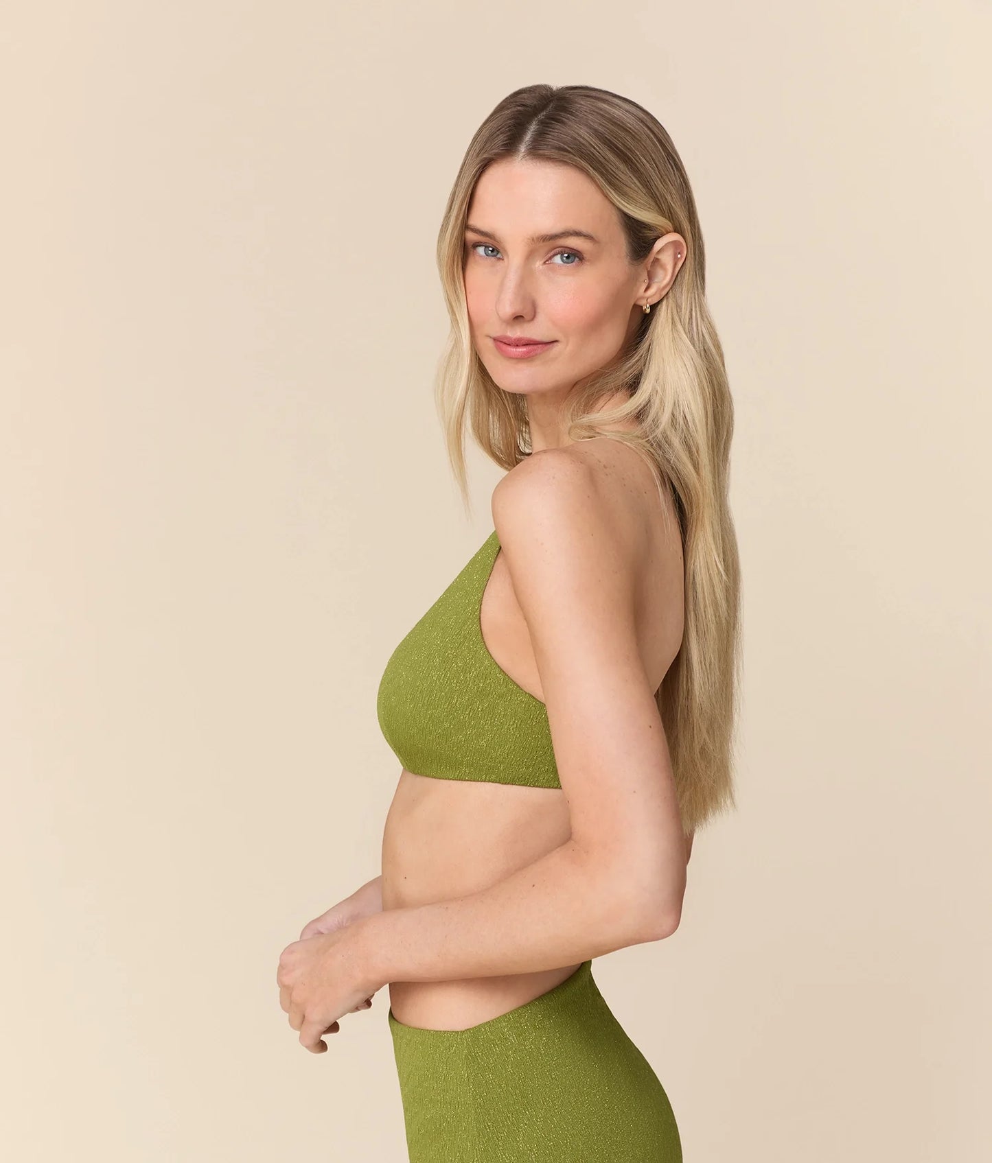 The Essex Bikini Top - Shimmer - Cactus