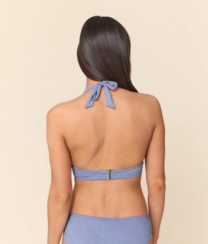 The Majorca Bikini Top - Polka Dot - Wisteria