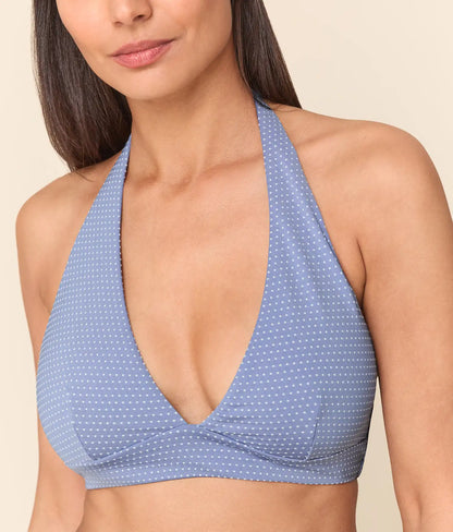 The Majorca Bikini Top - Polka Dot - Wisteria
