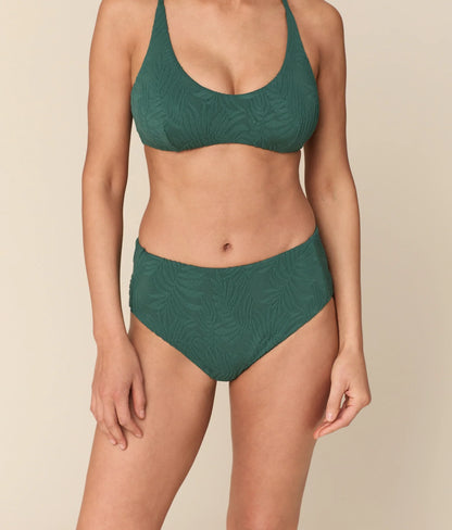 The High Rise Bikini Bottom - Botanical - Pine