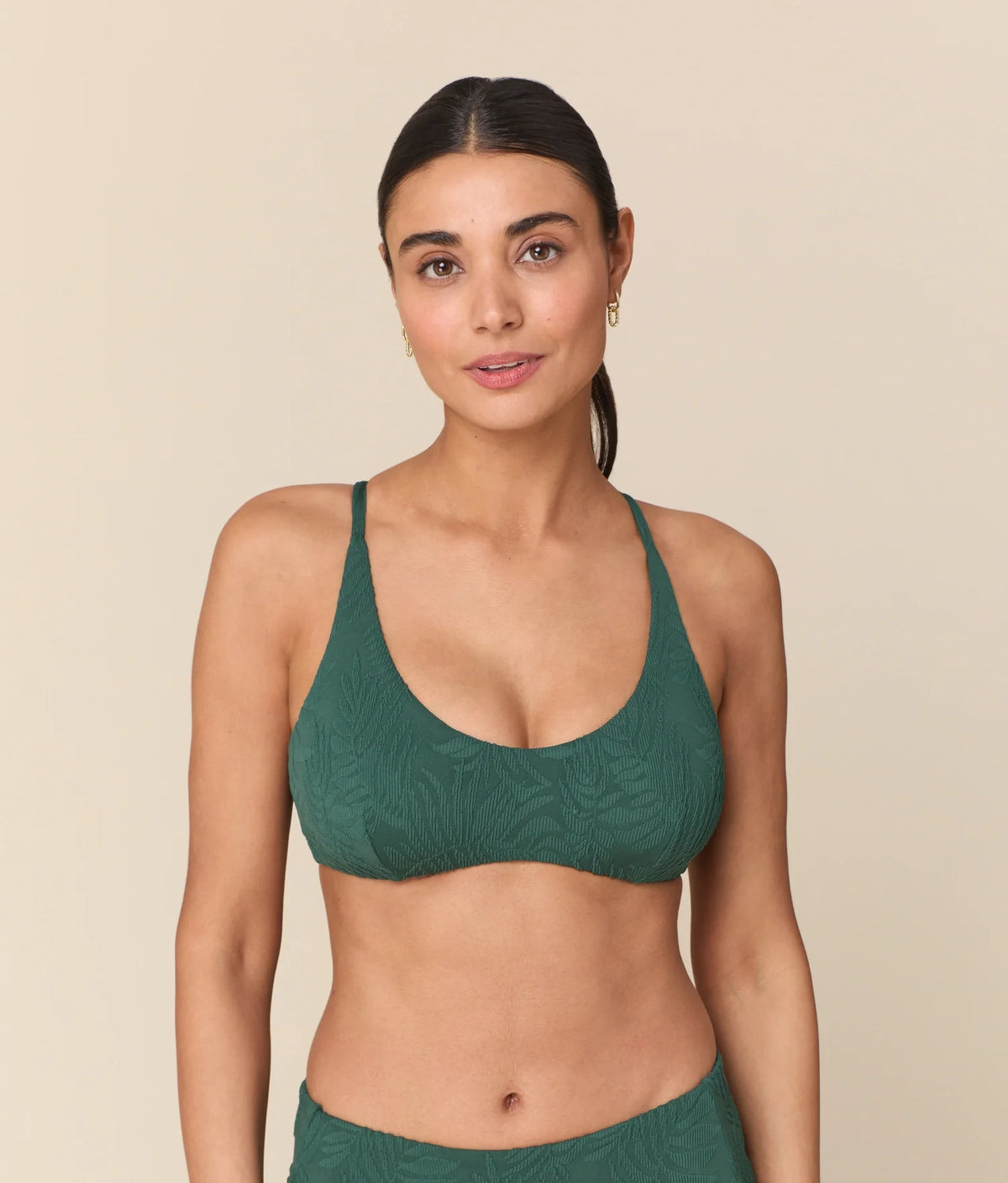 The Essex Bikini Top - Botanical - Pine