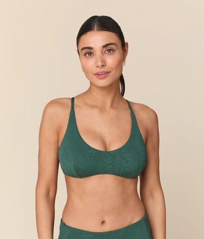 The Essex Bikini Top - Botanical - Pine
