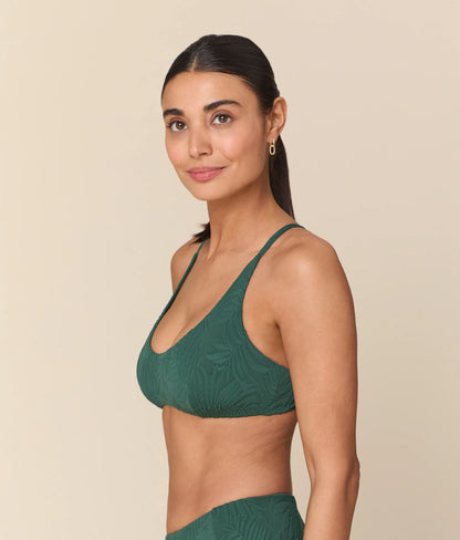 The Essex Bikini Top - Botanical - Pine