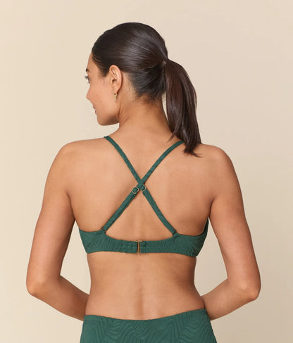 The Essex Bikini Top - Botanical - Pine