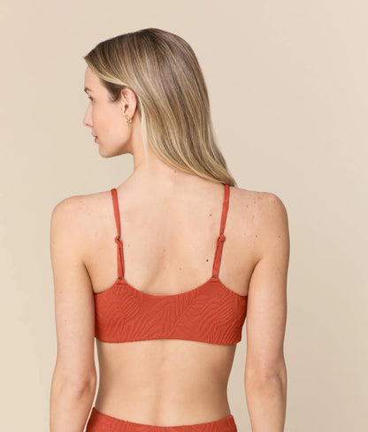 The Maui Bikini Top - Botanical - Ember