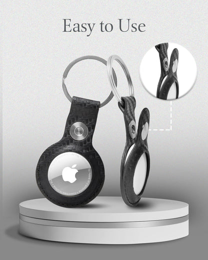 Genuine Leather Air Tag Key Chain