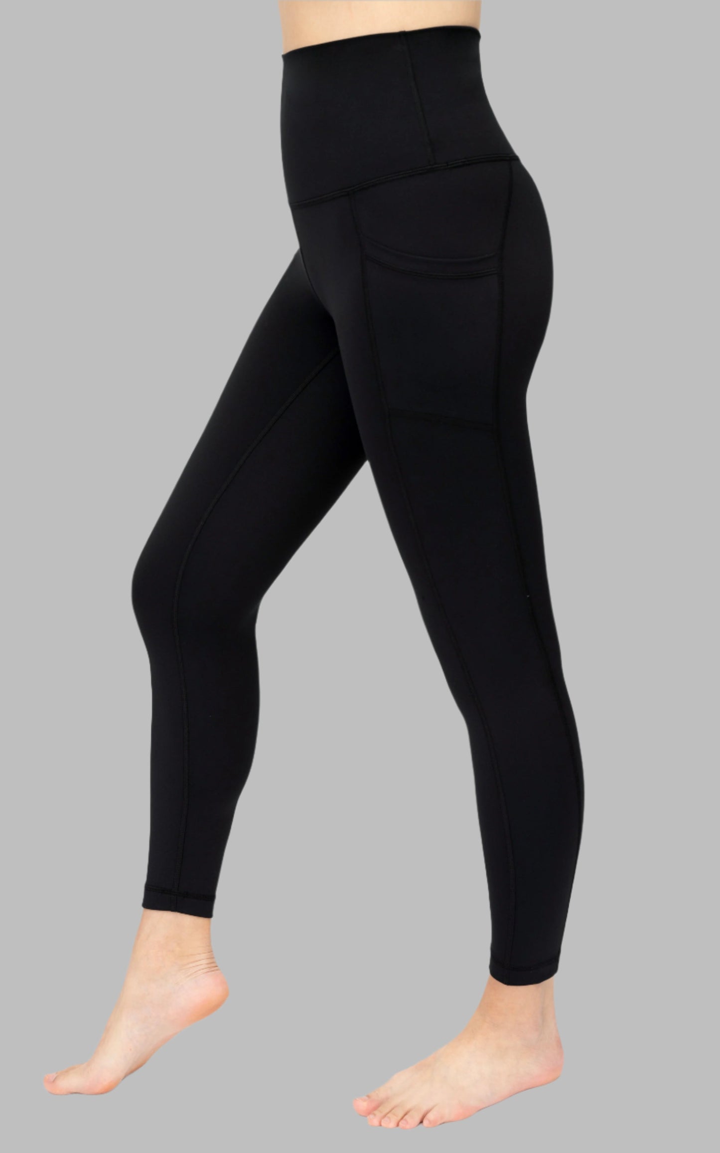 90 Degree by Reflex Wonderlink Tribeca Elastic Free Super High Waist Side Pocket Ankle Legging