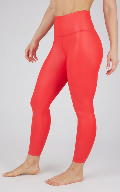 90 Degree by Reflex Interlink Faux Leather High Waist Cire 7/8 Ankle