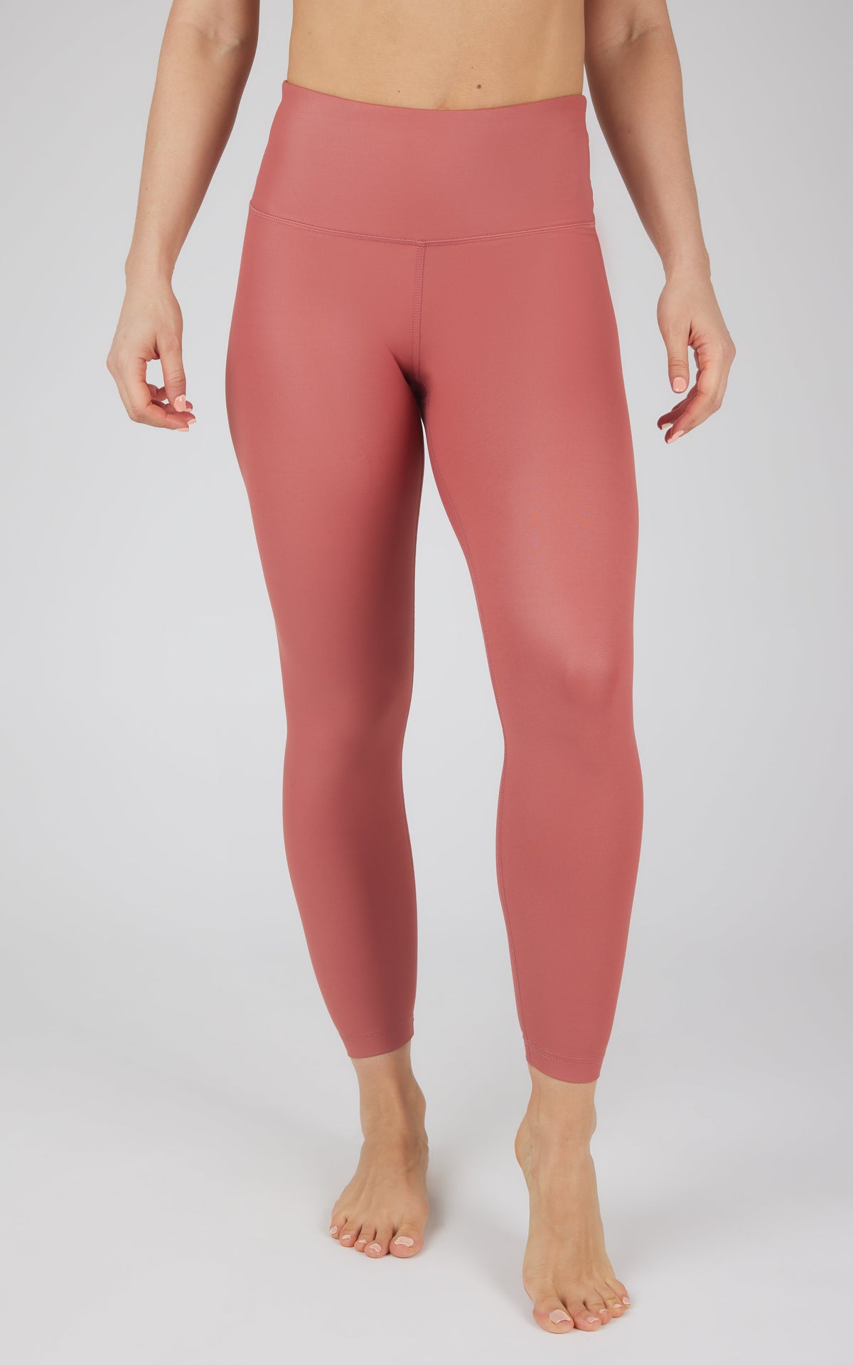 90 Degree by Reflex Interlink Faux Leather High Waist Cire 7/8 Ankle