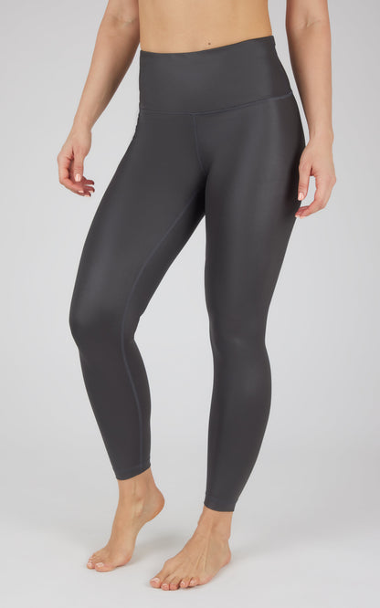 90 Degree by Reflex Interlink Faux Leather High Waist Cire 7/8 Ankle
