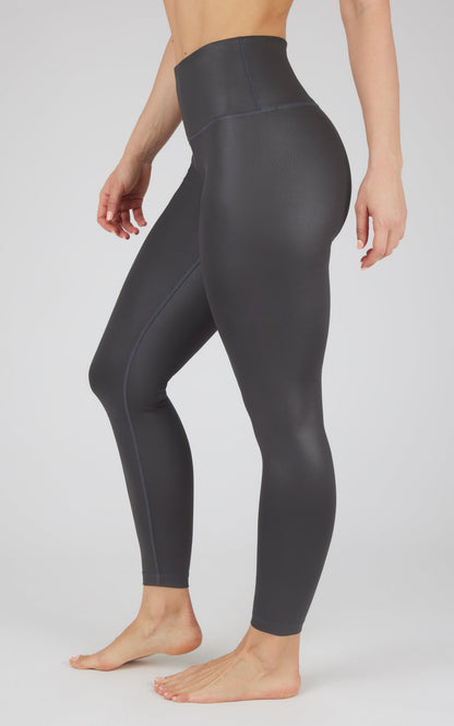 90 Degree by Reflex Interlink Faux Leather High Waist Cire 7/8 Ankle